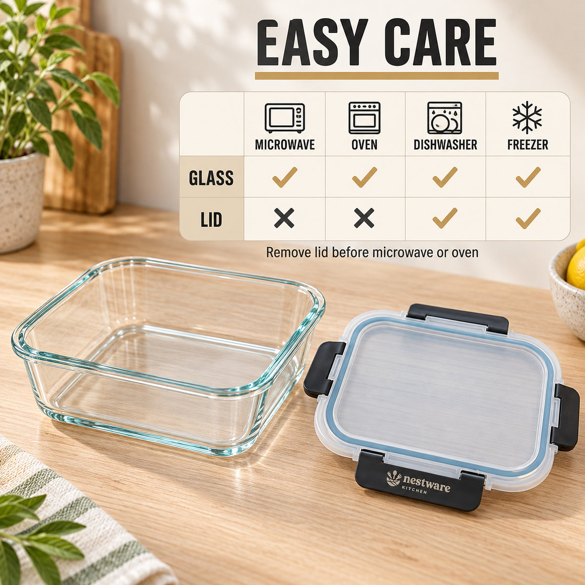 Care guide: glass and lids, what goes where