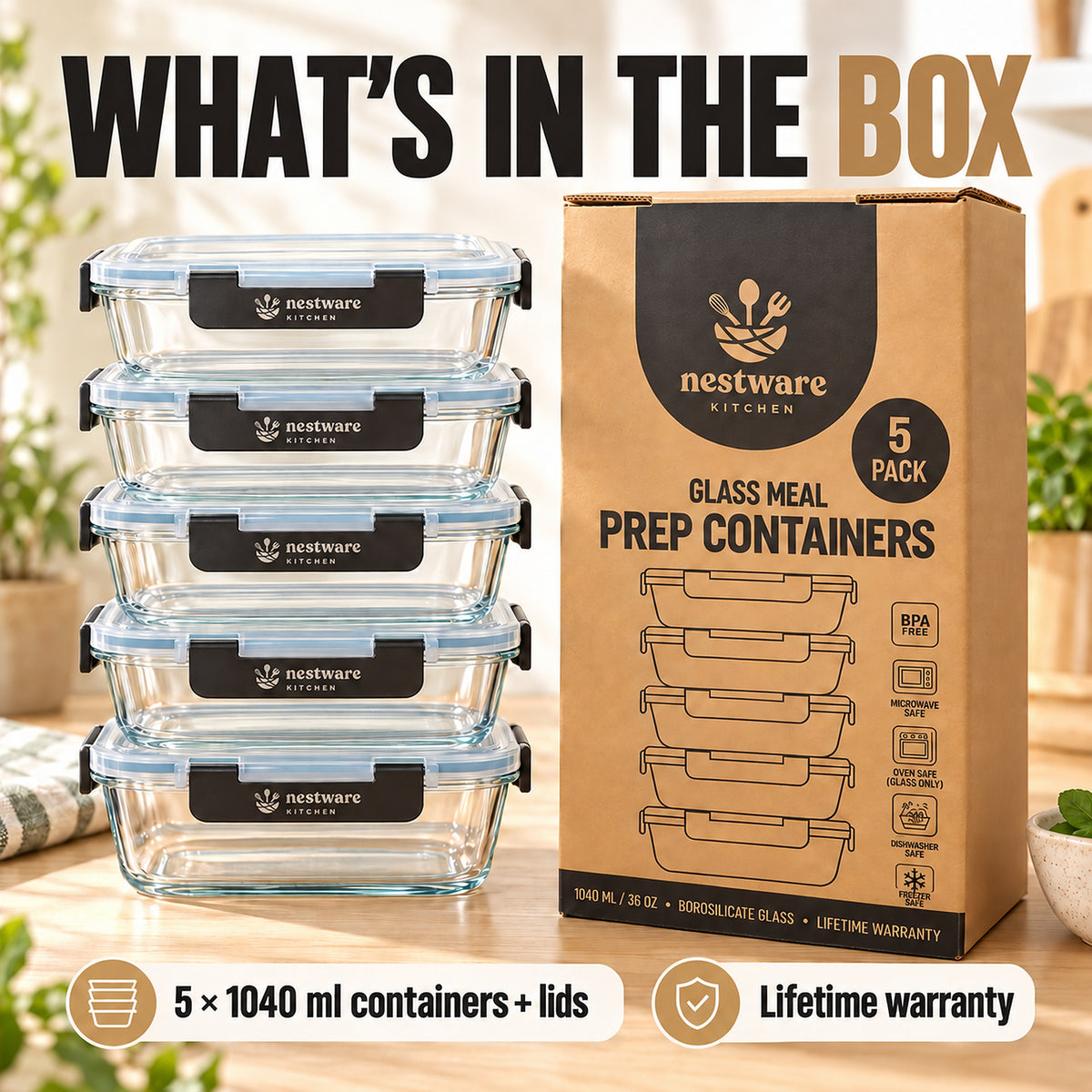 What is in the box: 5 pack